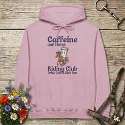 Coffee Riding Club Hoodie Gift For Horse Lover