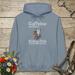 Coffee Riding Club Hoodie Gift For Horse Lover