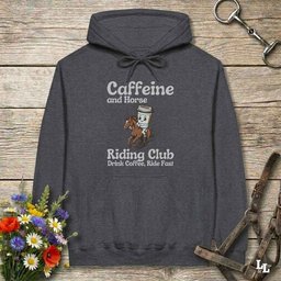 Coffee Riding Club Hoodie Gift For Horse Lover