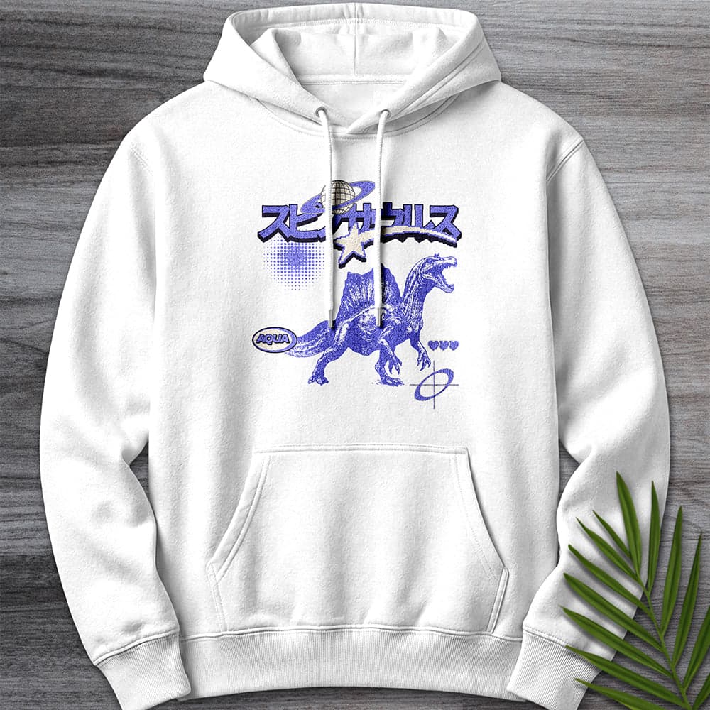 Vintage Y2k Japanese Spinosaurus Premium Hoodie Gift For Nature Lover