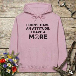 I Dont Have An Attitude Hoodie Gift For Horse Lover