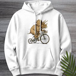 Triceratops Tricycle Premium Hoodie Gift For Dinosaur Lover