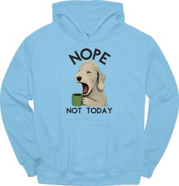 Bedlington Terrier Not Today Hoodie Gift For Dog Lover