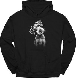 Bedlington Terrier Tilted Dog Hoodie Gift For Dog Lover
