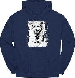 Bichon Frise Running Dog Hoodie Gift For Dog Lover