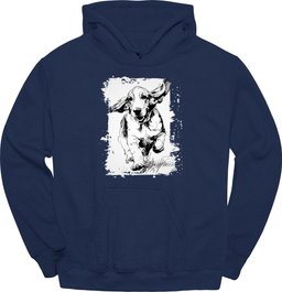 Basset Hound Running Dog Hoodie Gift For Dog Lover