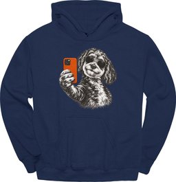 Aussiedoodle Selfie Dog Hoodie Gift For Dog Lover