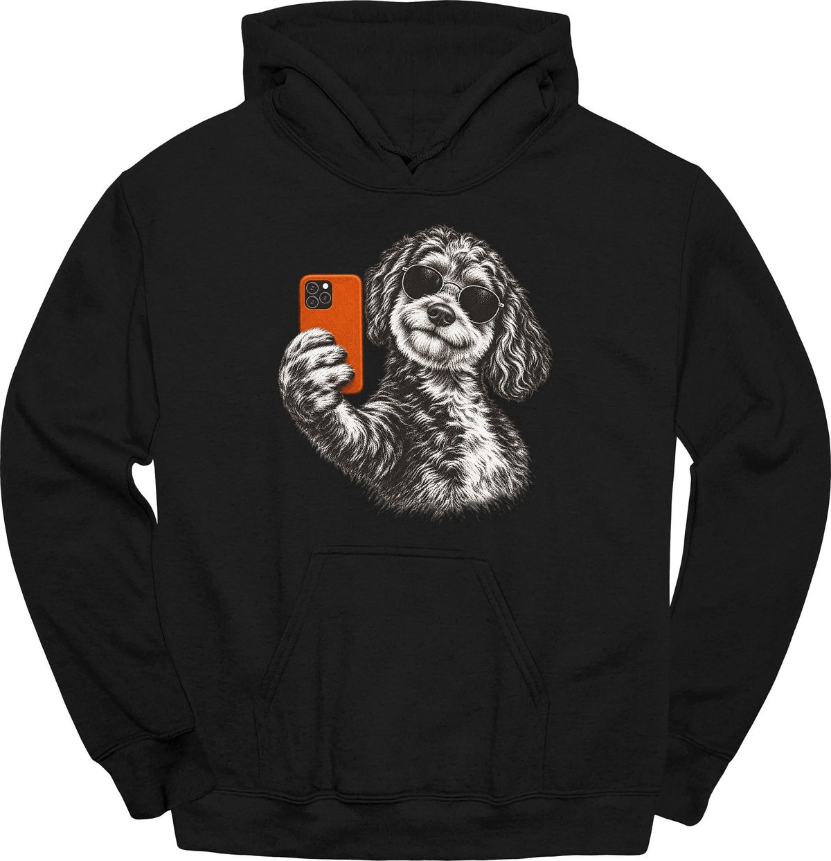 Aussiedoodle Selfie Dog Hoodie Gift For Dog Lover