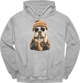 American Bulldog Hipster Dog Hoodie Gift For Dog Lover
