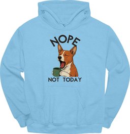 Basenji Not Today Hoodie Gift For Dog Lover