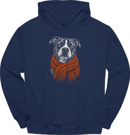 American Staffordshire Terrier Winter Dog Hoodie Gift For Dog Lover