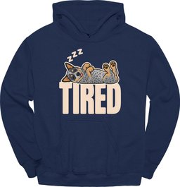 Australian Cattle Dog Tired Dog Hoodie Gift For Dog Lover
