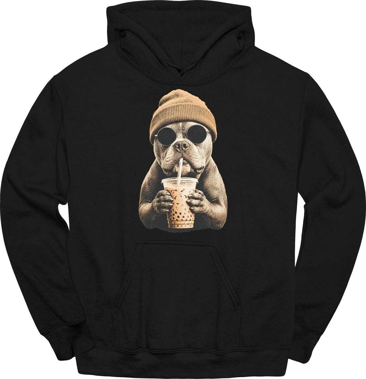 American Bully Hipster Dog Hoodie Gift For Dog Lover