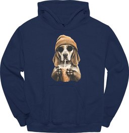 American Foxhound Hipster Dog Hoodie Gift For Dog Lover