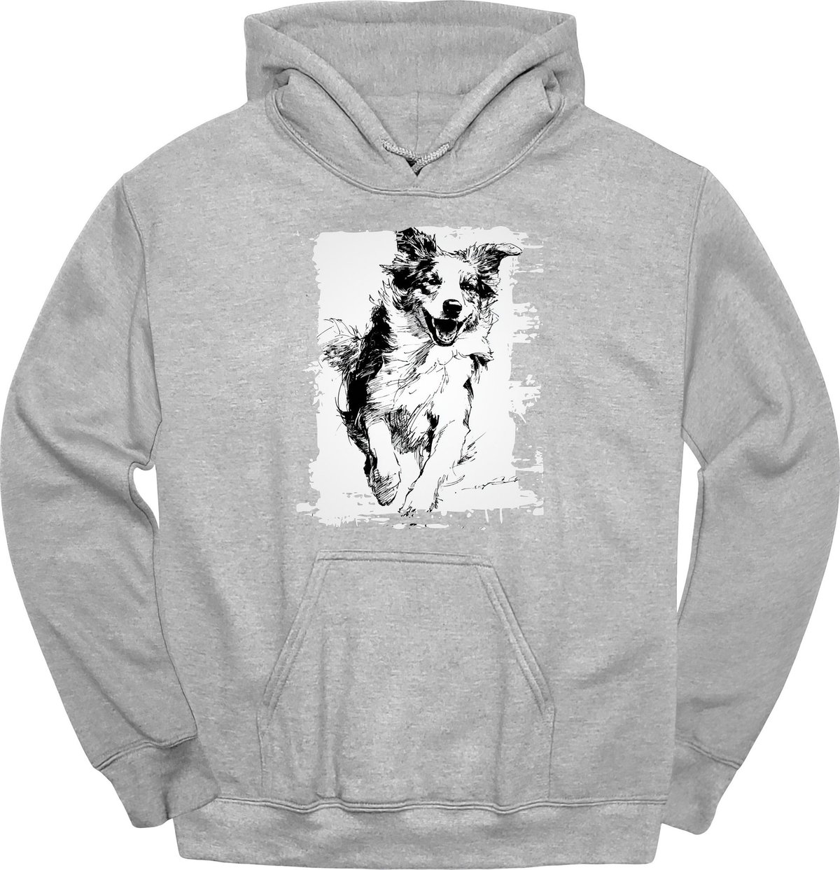 Australian Shepherd Running Dog Hoodie Gift For Dog Lover