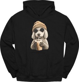 Bedlington Terrier Hipster Dog Hoodie Gift For Dog Lover