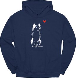Australian Shepherd Sketch Dog Hoodie Gift For Dog Lover