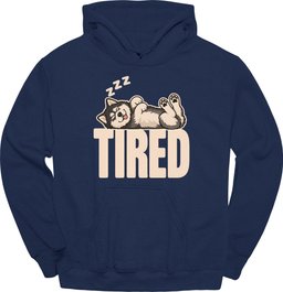 Alaskan Malamute Tired Dog Hoodie Gift For Dog Lover