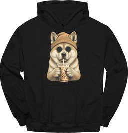 Akita Hipster Dog Hoodie Gift For Dog Lover