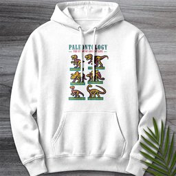 Paleontology Vintage Fossil Names Premium Hoodie