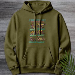 Paleontology Vintage Fossil Names Premium Hoodie
