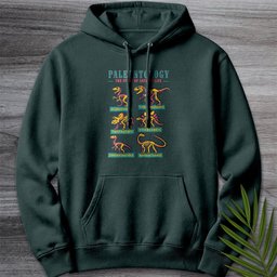 Paleontology Vintage Fossil Names Premium Hoodie