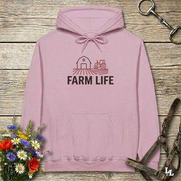 Farm Life Hoodie Gift For Horse Lover