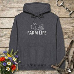 Farm Life Hoodie Gift For Horse Lover