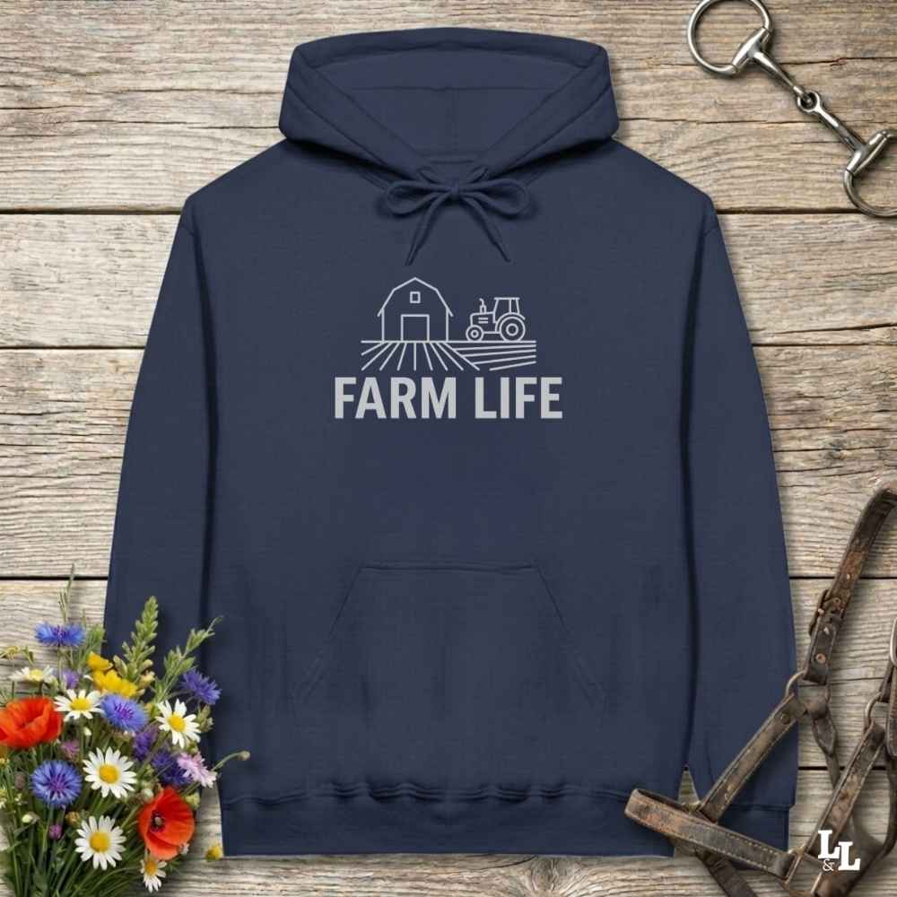 Farm Life Hoodie Gift For Horse Lover