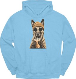Belgian Malinois Hipster Dog Hoodie Gift For Dog Lover