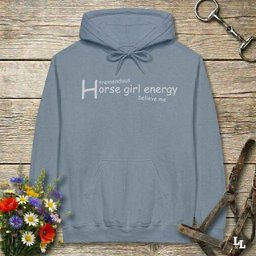 Horse Girl Energy Hoodie Gift For Horse Lover