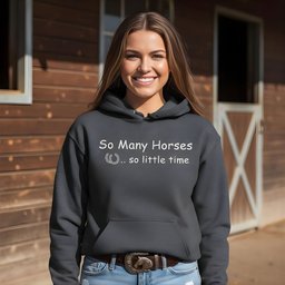 So Many Horses Hoodie Gift For Horse Lover