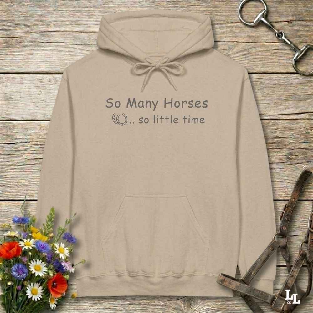 So Many Horses Hoodie Gift For Horse Lover