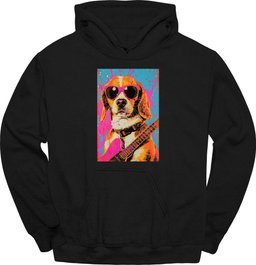 Beagle Punk Dog Hoodie Gift For Dog Lover