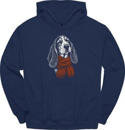 Basset Hound Winter Dog Hoodie Gift For Dog Lover