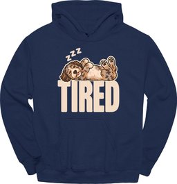 Aussiedoodle Tired Dog Hoodie Gift For Dog Lover