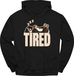 Bernese Mountain Dog Tired Dog Hoodie Gift For Dog Lover