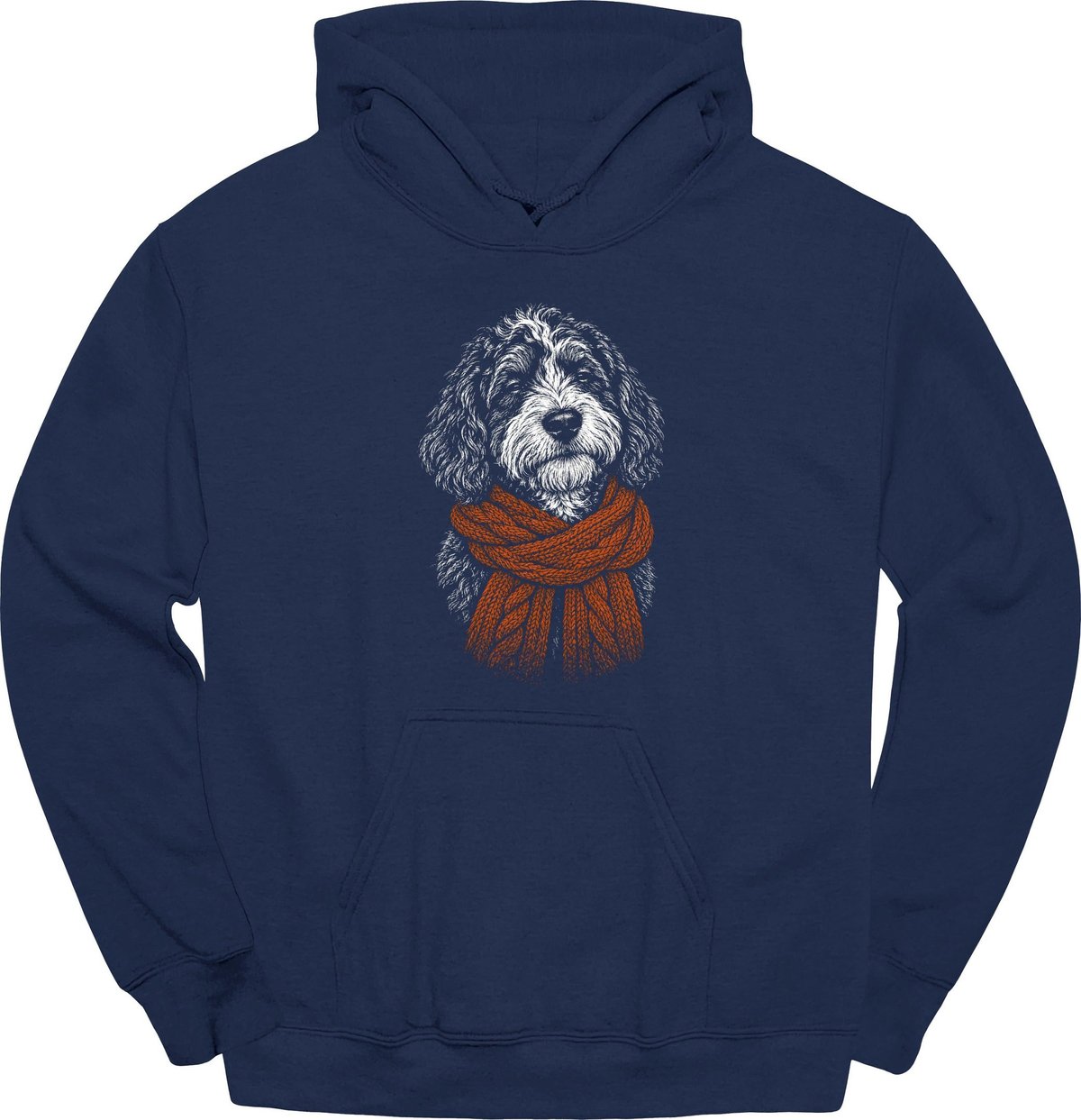 Bernedoodle Winter Dog Hoodie Gift For Dog Lover