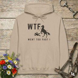 Wtf Went Too Fast Hoodie Gift For Horse Lover