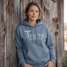 Trotty And Thriving Hoodie Gift For Horse Lover
