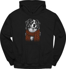 Australian Shepherd Winter Dog Hoodie Gift For Dog Lover