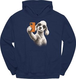 Bedlington Terrier Selfie Dog Hoodie Gift For Dog Lover