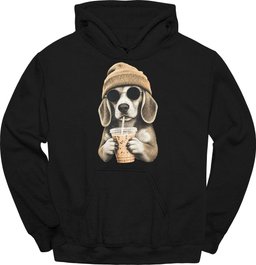 Beagle Hipster Dog Hoodie Gift For Dog Lover