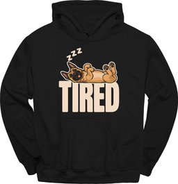 Belgian Malinois Tired Dog Hoodie Gift For Dog Lover