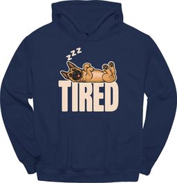 Belgian Malinois Tired Dog Hoodie Gift For Dog Lover
