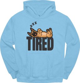 Belgian Malinois Tired Dog Hoodie Gift For Dog Lover