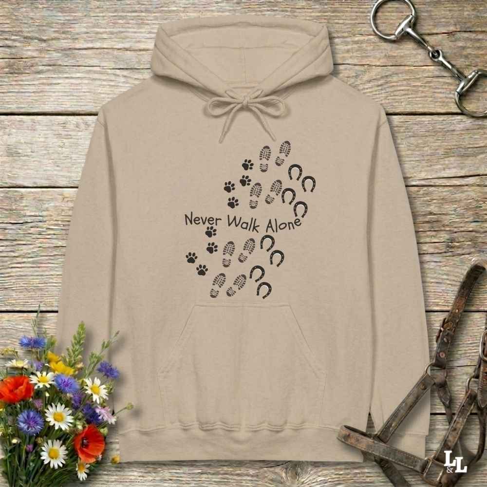 Never Walk Alone Hoodie Gift For Horse Lover
