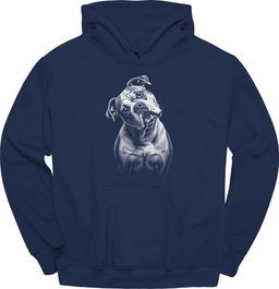 American Bulldog Tilted Dog Hoodie Gift For Dog Lover