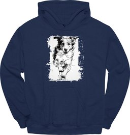 Brittany Running Dog Hoodie Gift For Dog Lover