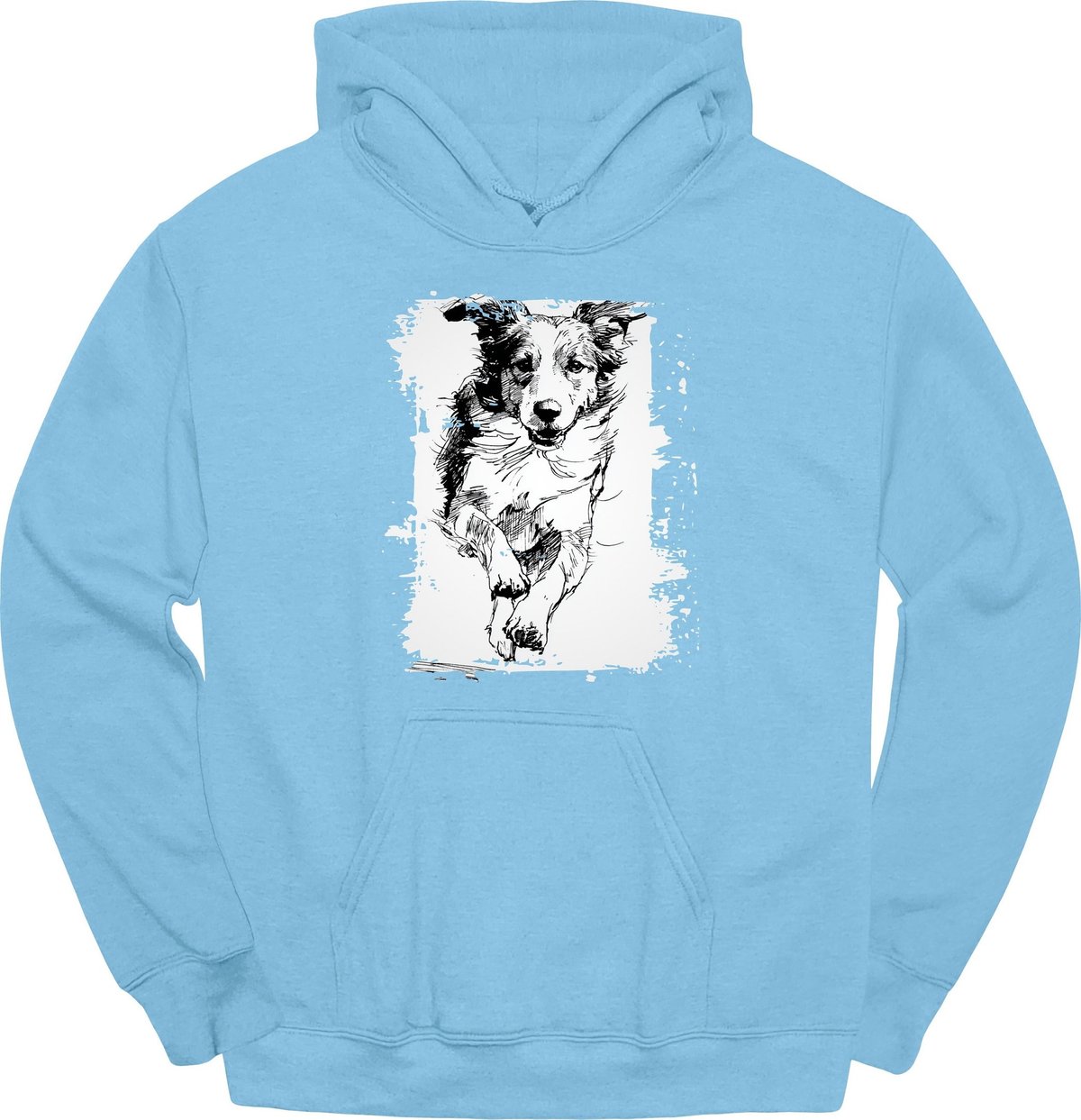 Brittany Running Dog Hoodie Gift For Dog Lover